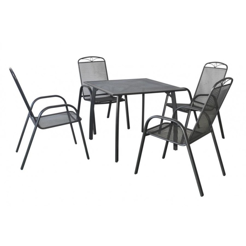 Set mobilier pentru gradina HECHT Navassa Set 4, masa cu 4 scaune