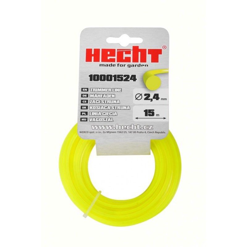 Fir pentru trimmer HECHT 10001524, profil rotund, diametru 2.4 mm, lungime 15 m