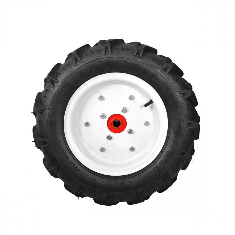 Set 2 roti pentru transport HECHT 007112, arbore cu pinion, 12 inch, accesoriu compatibil cu motocultorul Hecht 7100
