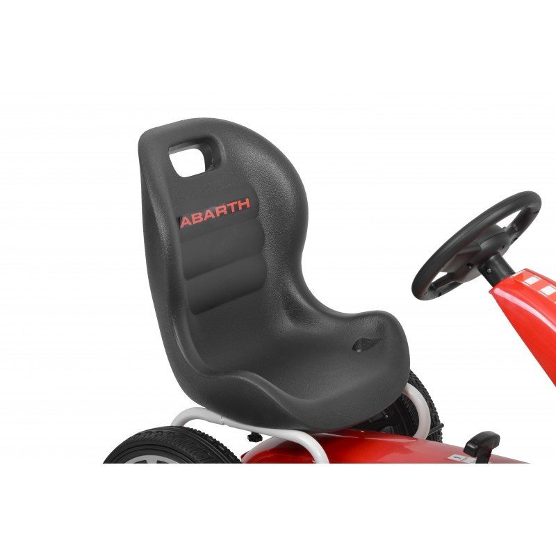 Kart cu pedale HECHT Abarth Red, greutate maxima suportata 25 kg, dimensiuni 113 x 57 x 73 cm, rosu
