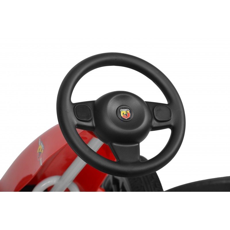 Kart cu pedale HECHT Abarth Red, greutate maxima suportata 25 kg, dimensiuni 113 x 57 x 73 cm, rosu