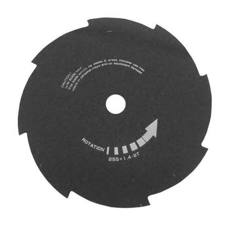 Cutit cu 8 dinti HECHT 600040, pentru motocoase si trimmere, diametru 255 mm, grosime 1.4 mm