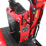 Mini excavator HECHT 2710 putere 6,3 kW benzina 306 cmc 4T viteza 1,7 km/h sistem hidraulic