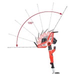 Trimmer electric pentru gard viu Hecht 675, 750 W, maner telescopic, lungime lama 51 cm