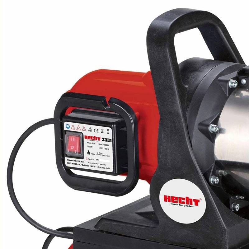 Hidrofor Hecht 3331 putere 1100 w presiune 4.5 Bar inaltime maxima de refulare 45 m