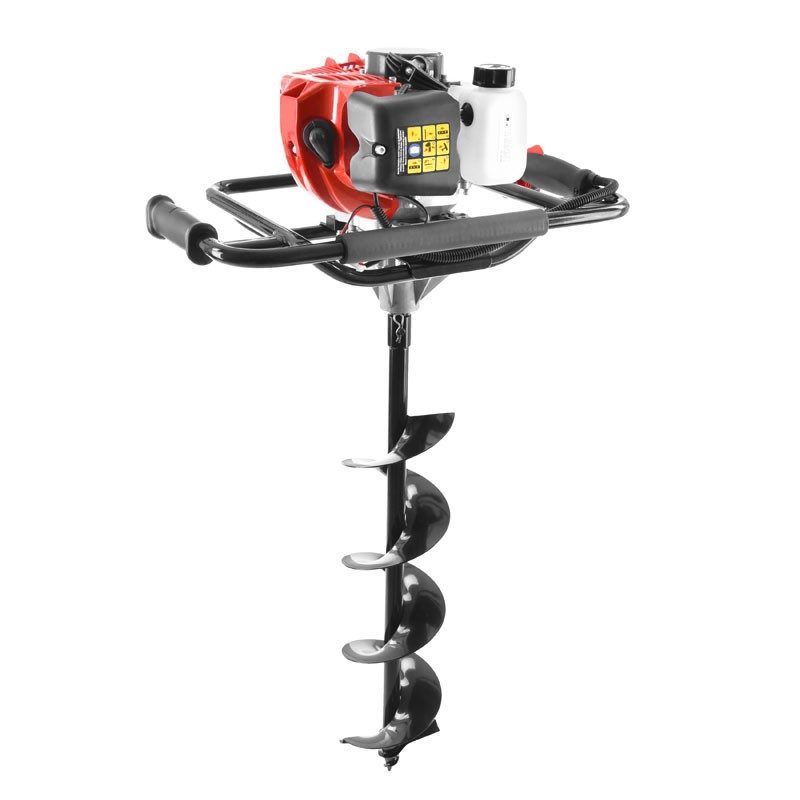 Foreza de pamant / motoburghiu Hecht 52, 2.4 cp, adancime de forare 73 cm