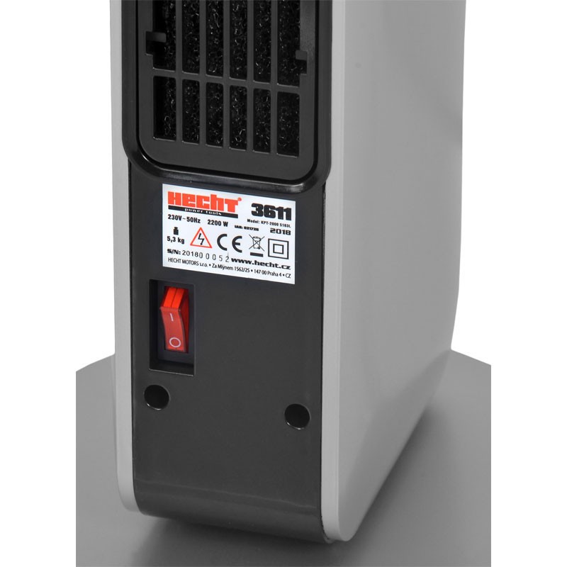 Termosuflanta electrica Hecht 3611 cu display led si telecomanda putere 2200 w
