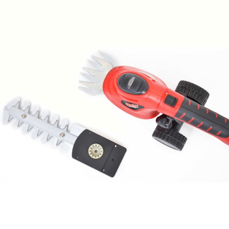 Unealta multifunctionala Hecht 5036 2 in 1 trimmer si foarfeca pentru gard viu cu acumulator 3.6 V