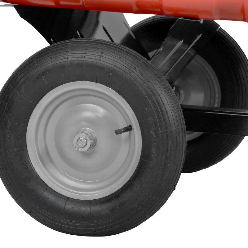 Remorca pentru transport Hecht 53080 compatibila si cu tractoarele de gazon capacitate incarcare 300 kg