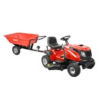 Remorca pentru transport Hecht 53080 compatibila si cu tractoarele de gazon capacitate incarcare 300 kg