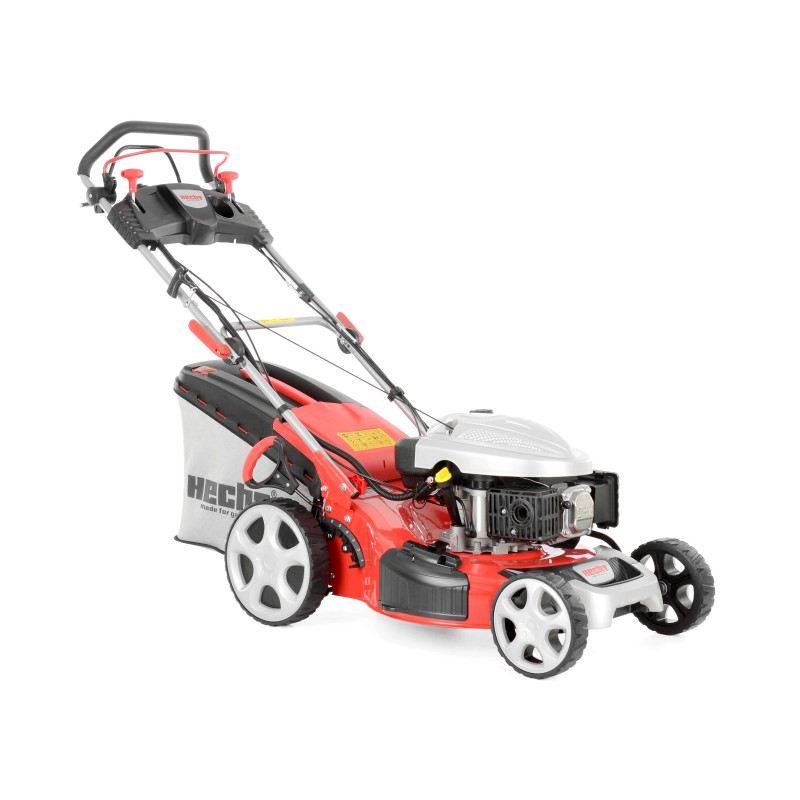 Masina de tuns iarba pe benzina Hecht 5534SWE, 6 cp, latime de lucru 51 cm, 4.5 km/h, pornire electrica