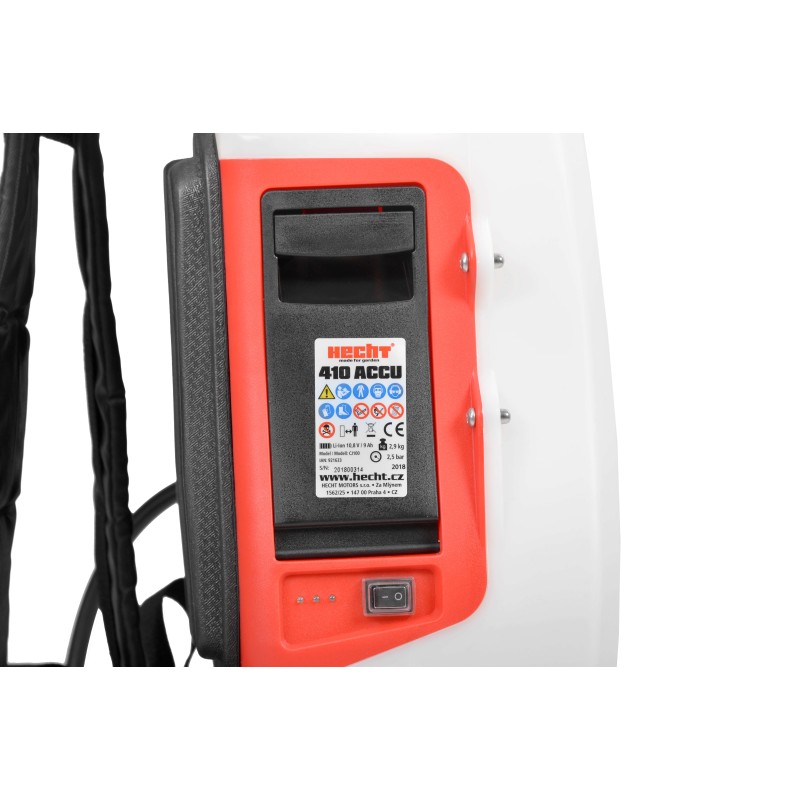 Pulverizator Hecht 410 accu, acumulator 10.8 V, 2.5 Ah, recipient 10l