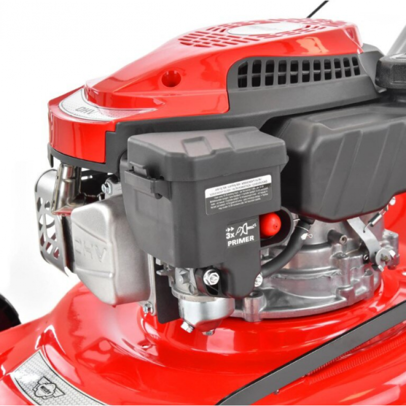Masina de tuns iarba cu motor pe benzina, autopropulsata, HECHT 546 SC, 2.5 kW, 144 CC, latime de lucru 46 cm, cos colector 60 l