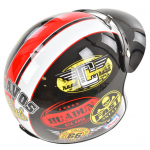 Casca moto scuter HECHT 52588 XS, material ABS, marime XS, 53-54 cm, captuseala detasabila/lavabila