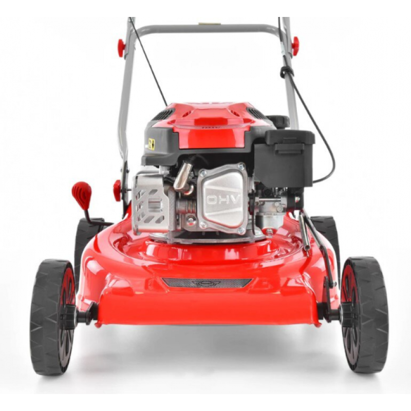 Masina de tuns iarba cu motor pe benzina HECHT 546 C, 2.5 kW, 144 CC, latime de lucru 46 cm, cos colector 60 l