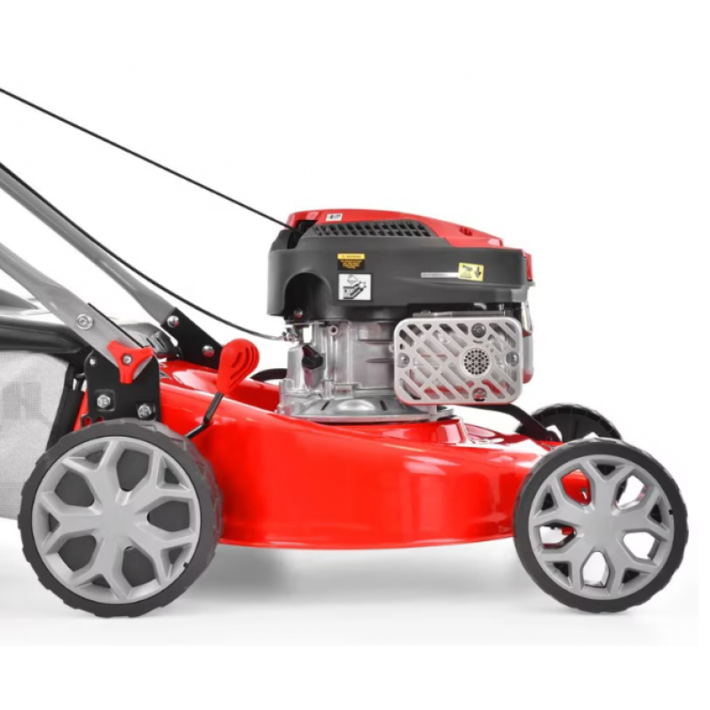 Masina de tuns iarba cu motor pe benzina HECHT 546 C, 2.5 kW, 144 CC, latime de lucru 46 cm, cos colector 60 l