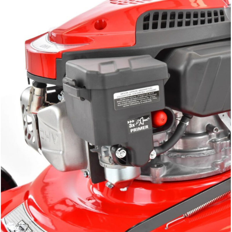 Masina de tuns iarba cu motor pe benzina HECHT 546 C, 2.5 kW, 144 CC, latime de lucru 46 cm, cos colector 60 l