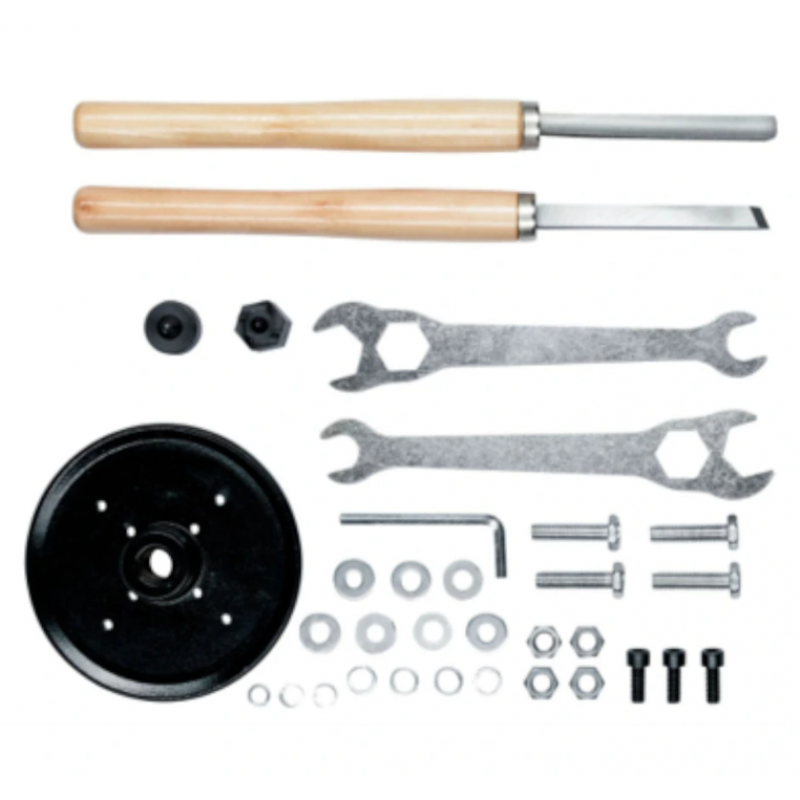 Strung electric pentru lemn HECHT 8400, diametru maxim 350 mm, lungime maxima 1000 mm, viteze 890, 1260, 1760, 2600 rpm