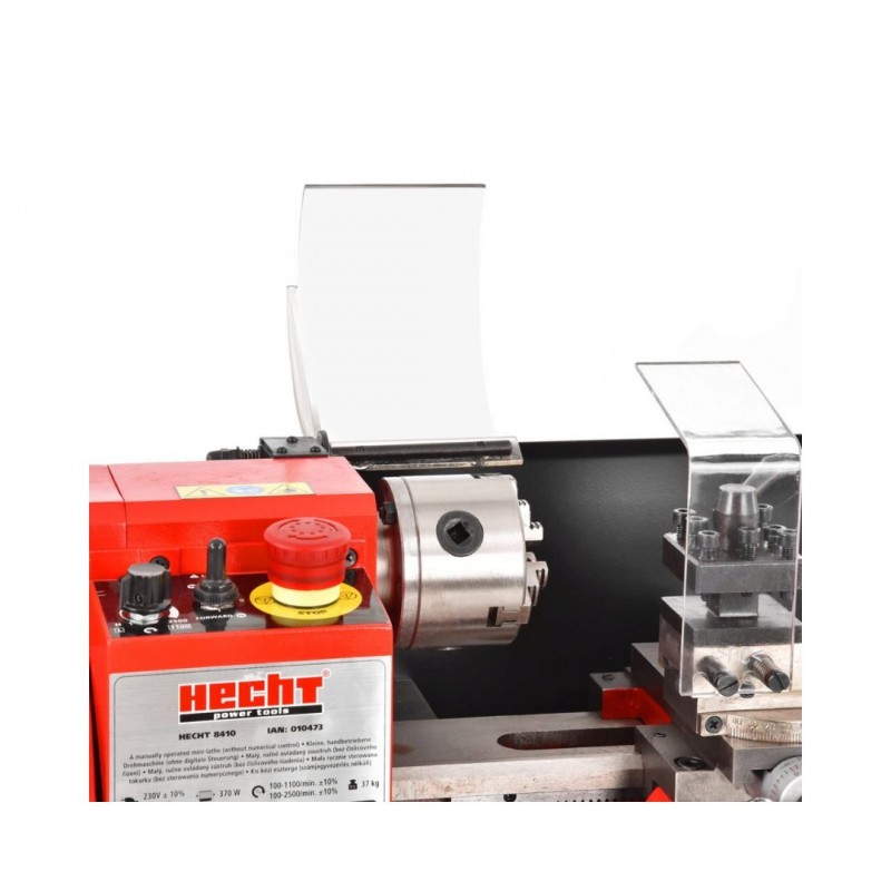 Strung electric pentru metal HECHT 8410, 370W, MT2, MT3, diametru maxim 180 mm, lungime maxima 300 mm